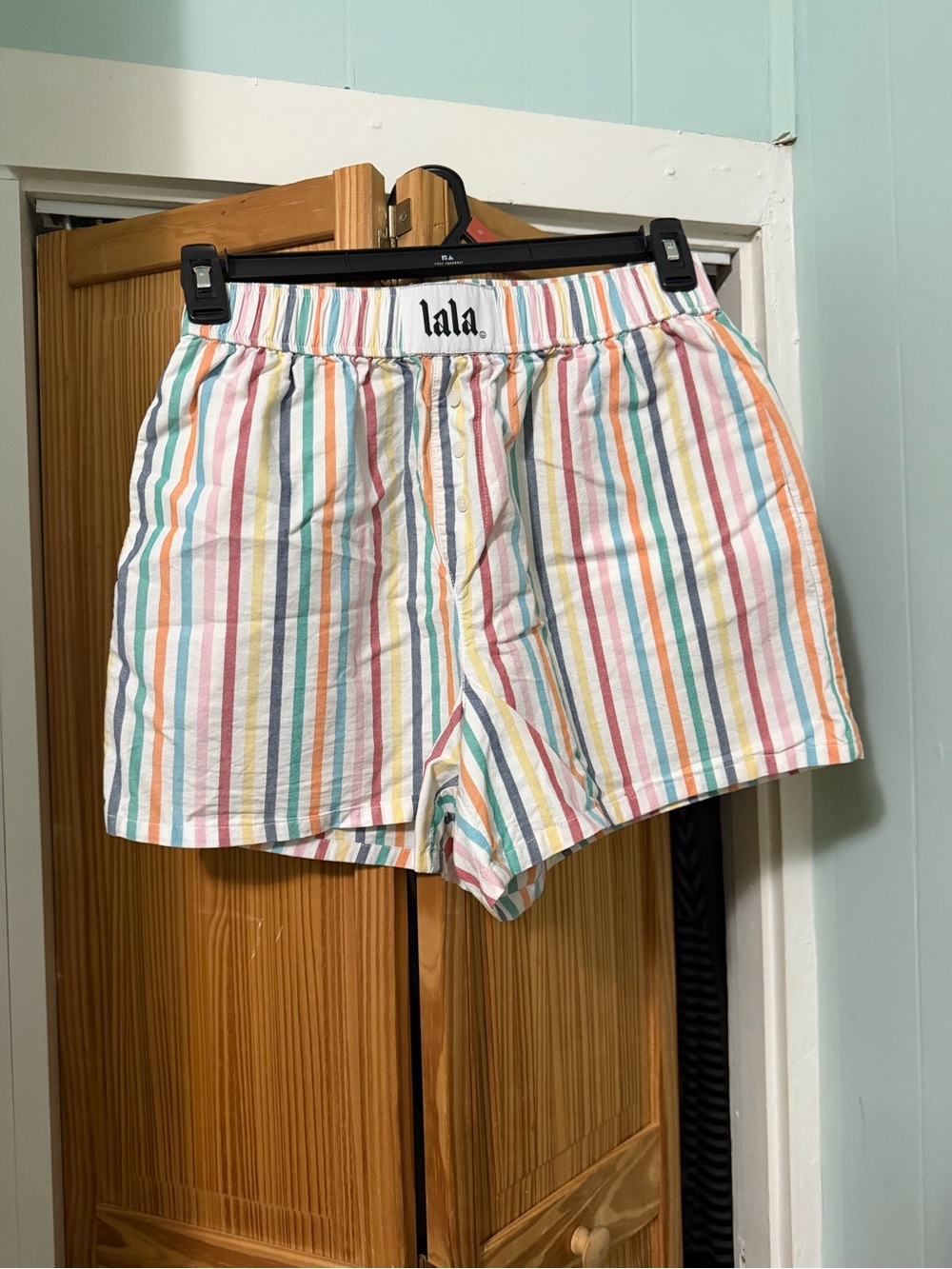 Dressed in LALA Multicolor Striped Women’s Shorts